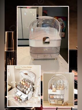 🆕 Anylady Makeup Organizer Countertop, /Skincare Holder